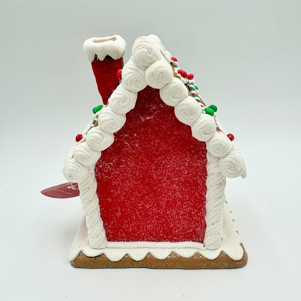 Light Up Gingerbread House Christmas Holiday Home Decor Tabletop Decoration - Picture 4 of 6